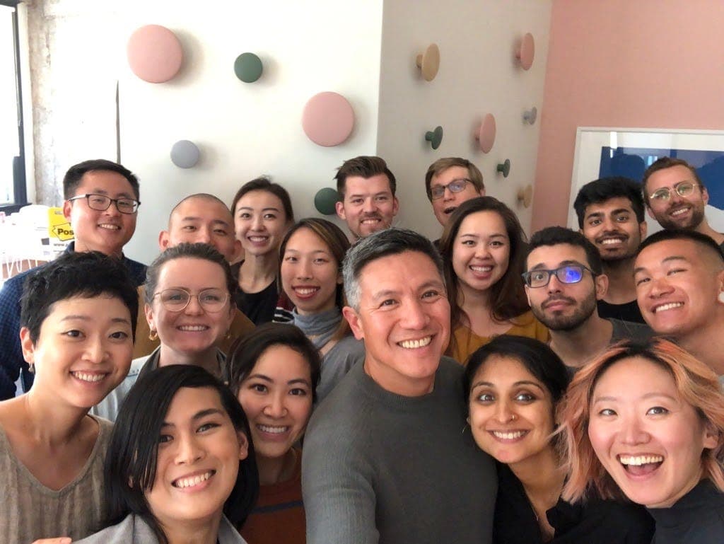 DoorDash design team at the end of 2019.